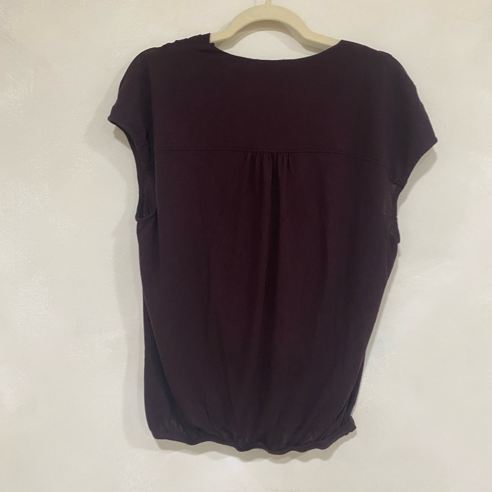 Ramy Brook Dorothy Cowl Neck Top Medium Blackberry NWT - Picture 4 of 8